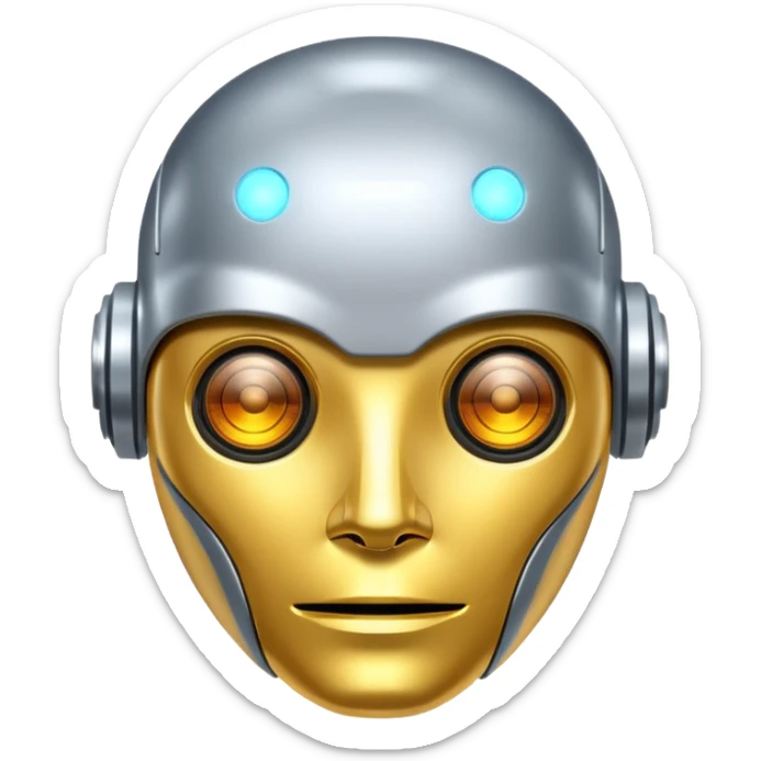 emoji yang mnggambarkan tentang teknologi AI sticker