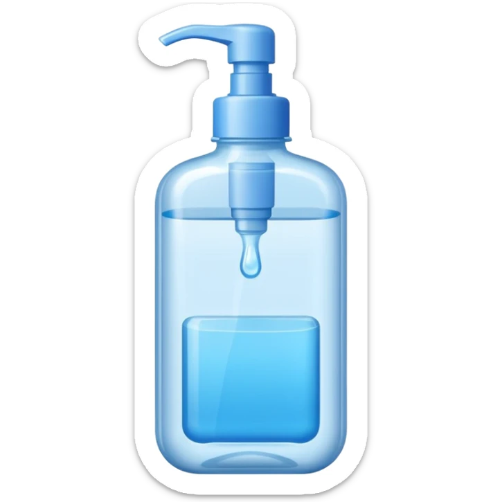 liquid sanitizer sticker