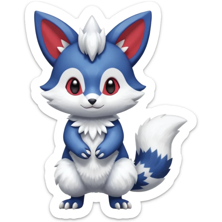 Shiny Exotic Furret-Meowstic-Zangoose-Hybrid (Full body) sticker