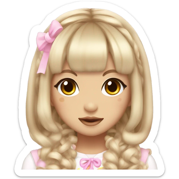 kawaii gyaru harajuku girl  sticker