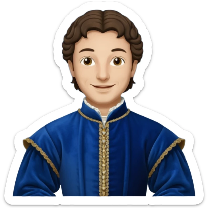 mi crei un avatar come personaggio di lorenzo il magnifico per un giocatore da board game, senza bg sticker