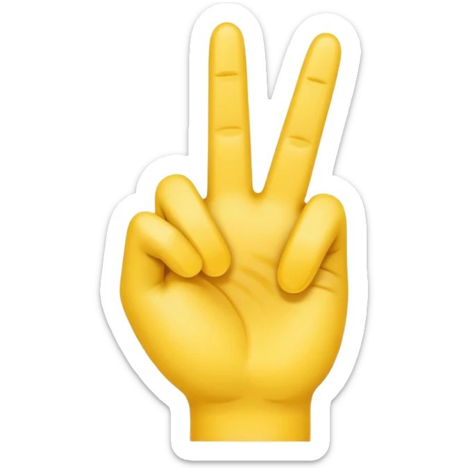 I want an emoji with all the fingers up and the middle finger down sticker