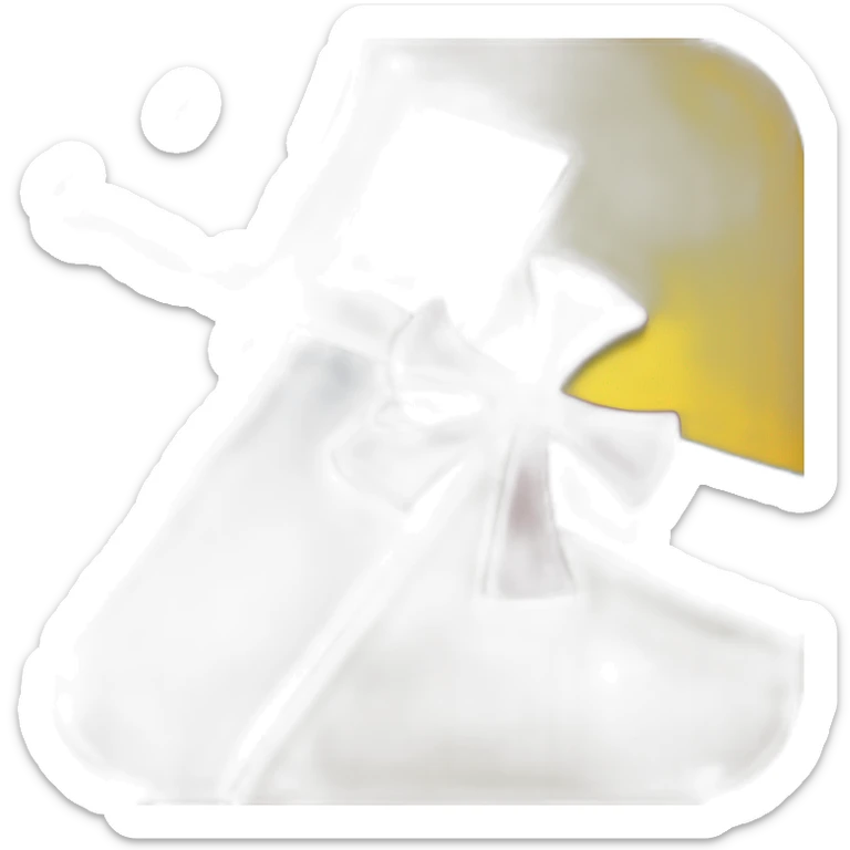 flag emoji with a blue Scandinavian cross with a red outline on a yellow background Ingermanland sticker