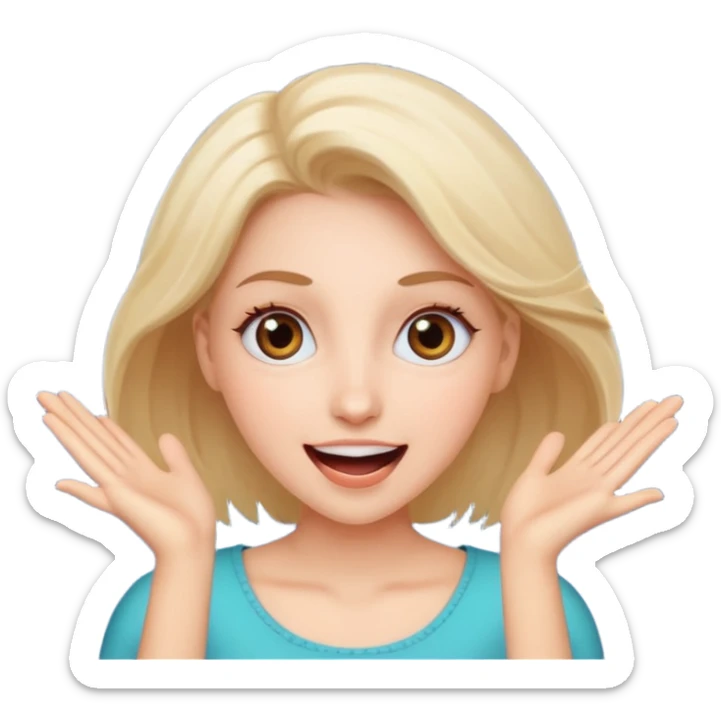 pria dengan ekspresi senang / excited dengan mata menjadi bintang sticker