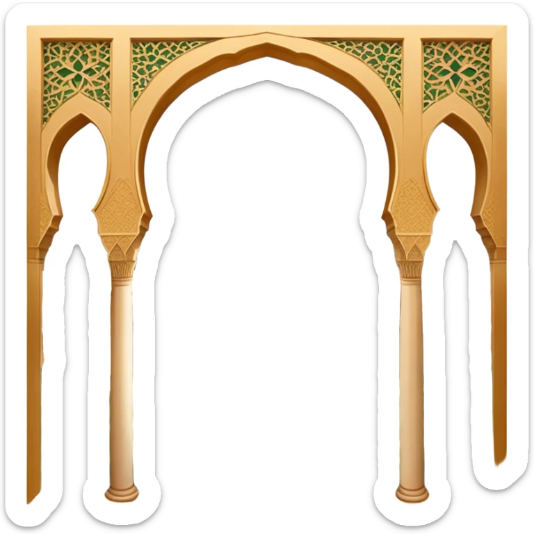 ​Cinematic Realistic Alhambra, depicted as a panoramic, zoomed-out view of the entire majestic Moorish palace complex with intricate arches, expansive courtyards, and lush gardens stretching into the distance, bathed in soft golden light that accentuates its opulent historical grandeur, sticker