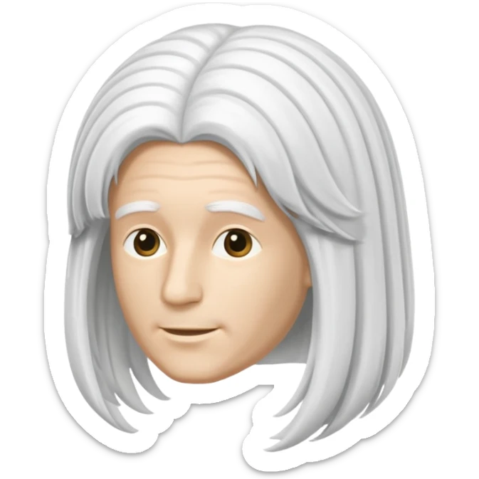 barrister wig floating in air sticker
