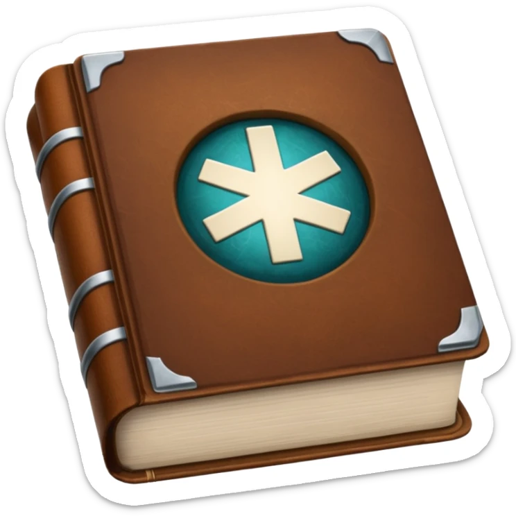 make the book very large and very thick, like an old medical encyclopedia with dense pages. sticker