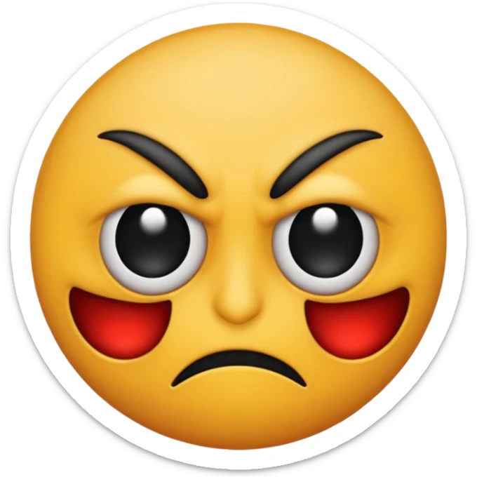 One eyed emoji that’s diabolically giving the most bombastic side eye  sticker