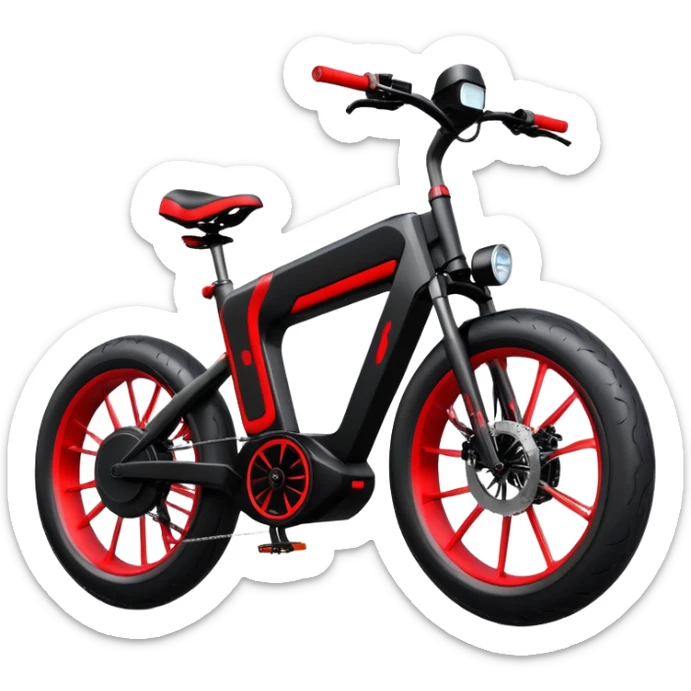 Chinese monster electric bicycle, powerful large e-bike with aggressive styling sticker