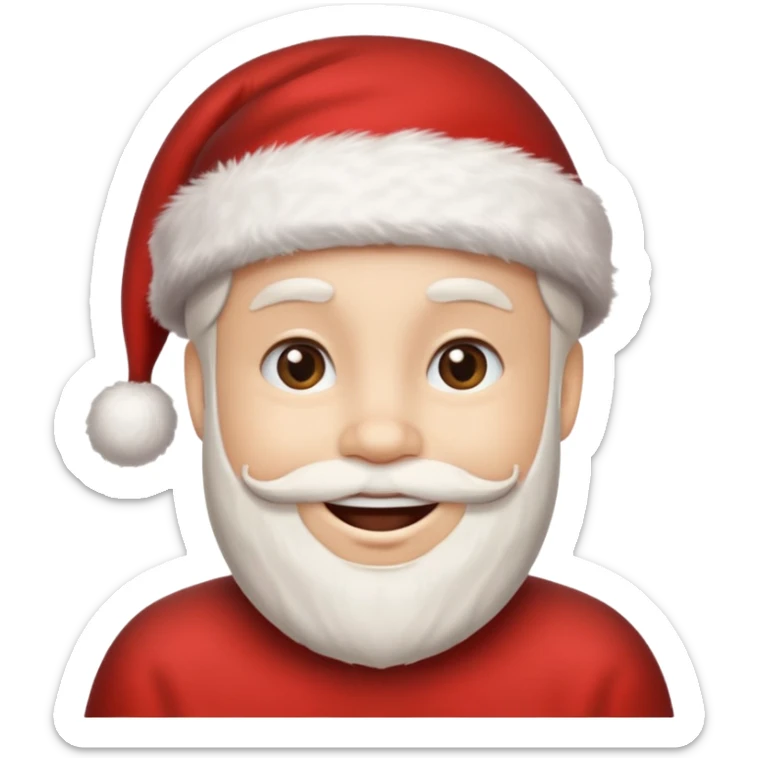 create a realistic emoji of a logistic person saying merry christmas sticker