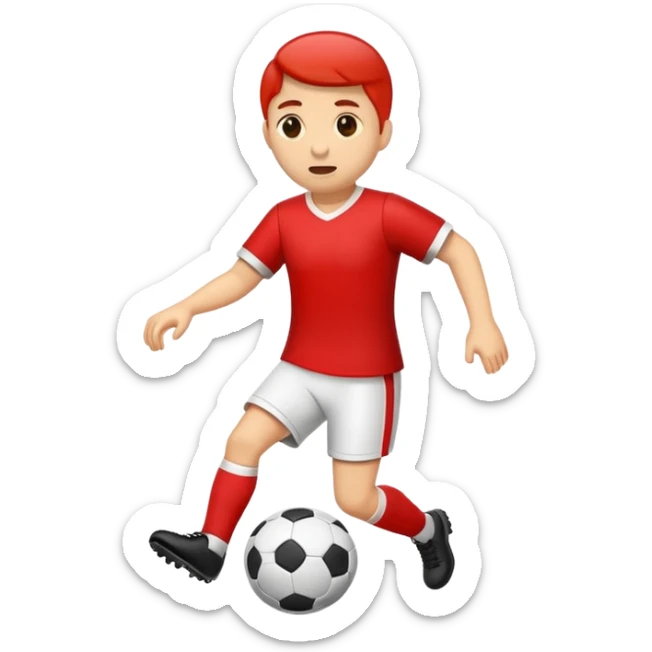 traffic sign style emoji prohibiting playing soccer football sticker