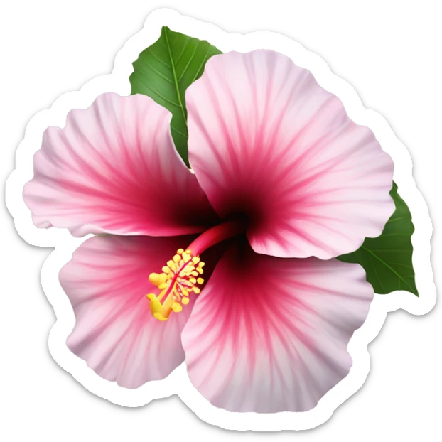 enchanting hibiscus flower that looks special but very pretty sticker
