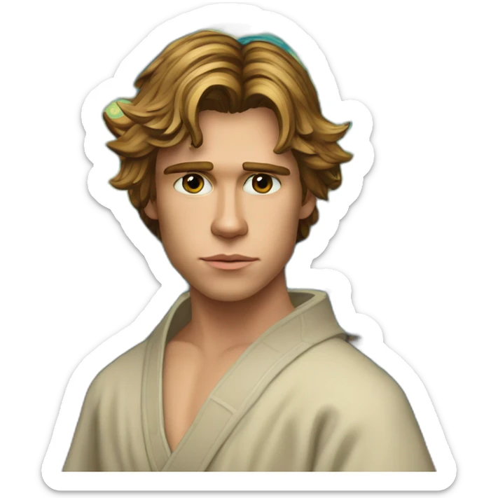 Anakin-Skywalker-(portrait,-front-facing)-shirtless-in-the-style-of-van-gogh sticker