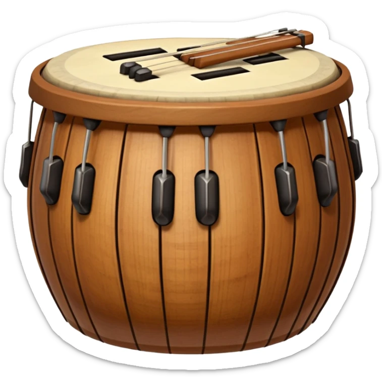 Tabla music instrument sticker