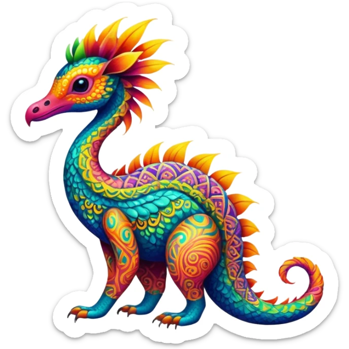 Colorful Exotic Pokémon-Digimon-Monster-Beast-Fakémon-hybrid-creature (full body) sticker