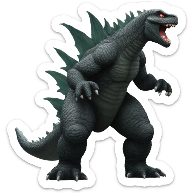 Godzilla  sticker