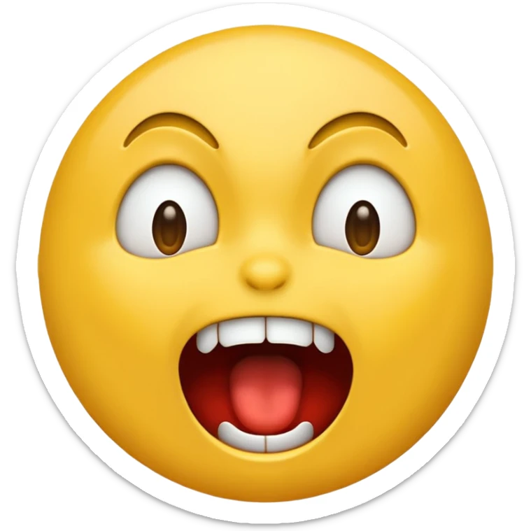 screaming emoji sticker