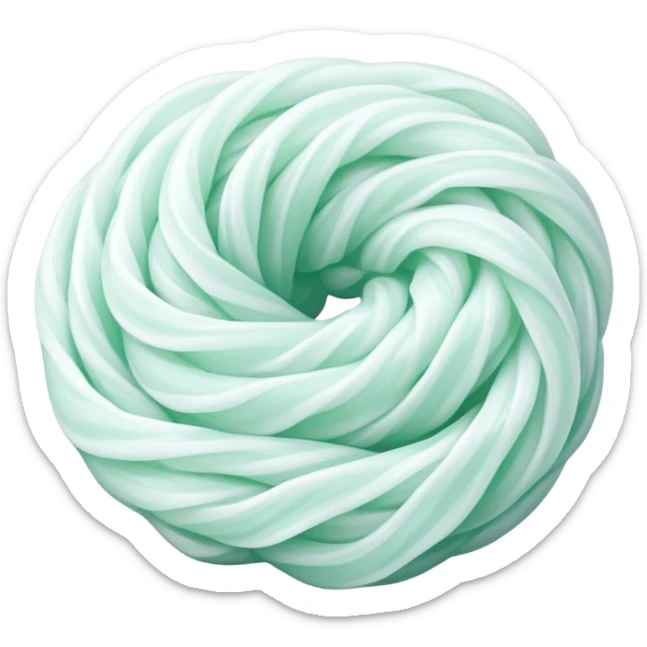 Dragon beard candy, traditional Chinese sweet with fine strands of sugar sticker