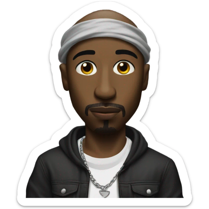 Tupac sticker