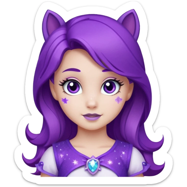 1 girl my little pony rarity sticker