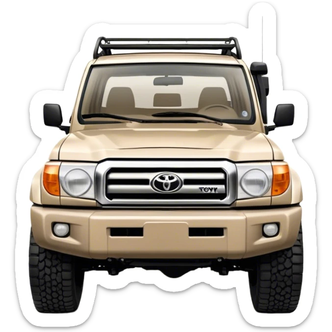 landcruiser 79 series - Toyota (Model Year: 2008) (Iconic colour: sand) sticker