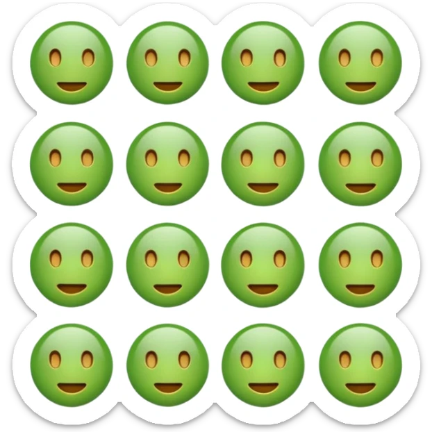 ❌ change the emoji color from red to green color sticker