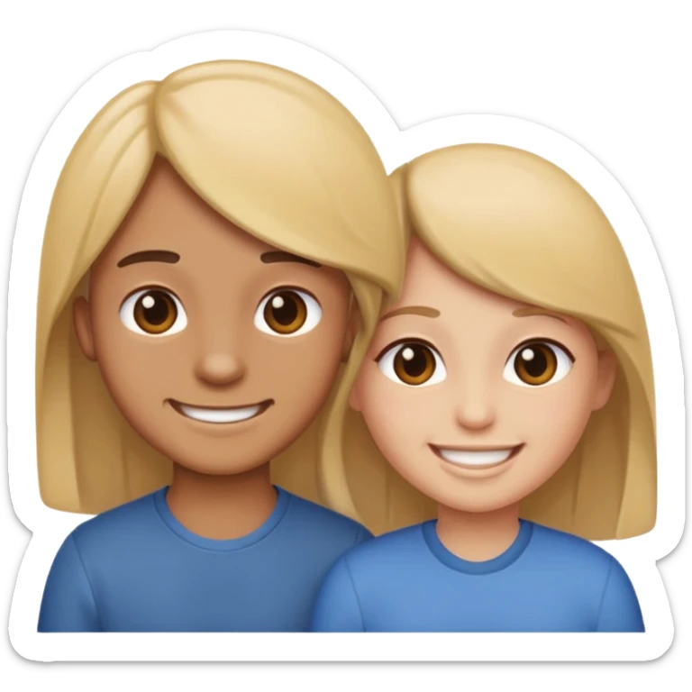 I want sister and brother emoji download  sticker