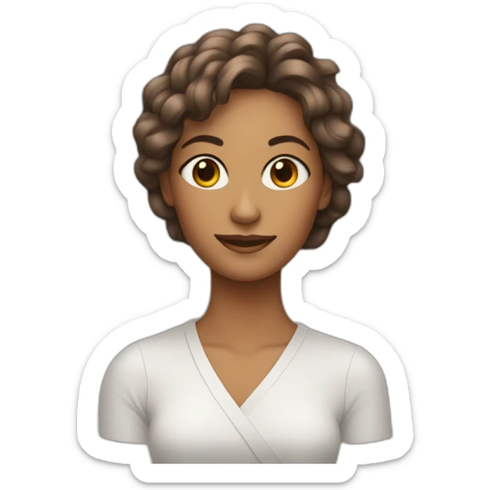 Algérien avec une femme aux cheveux rouge sticker