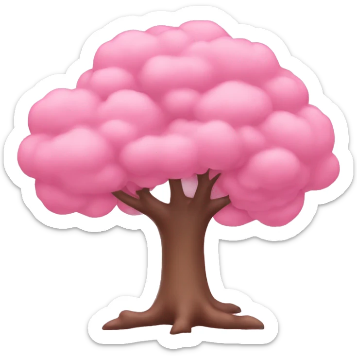 Babypink tree  sticker