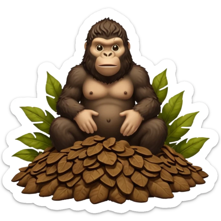 de un pedaso de caca de king kong y ponle de nombre lucy sticker