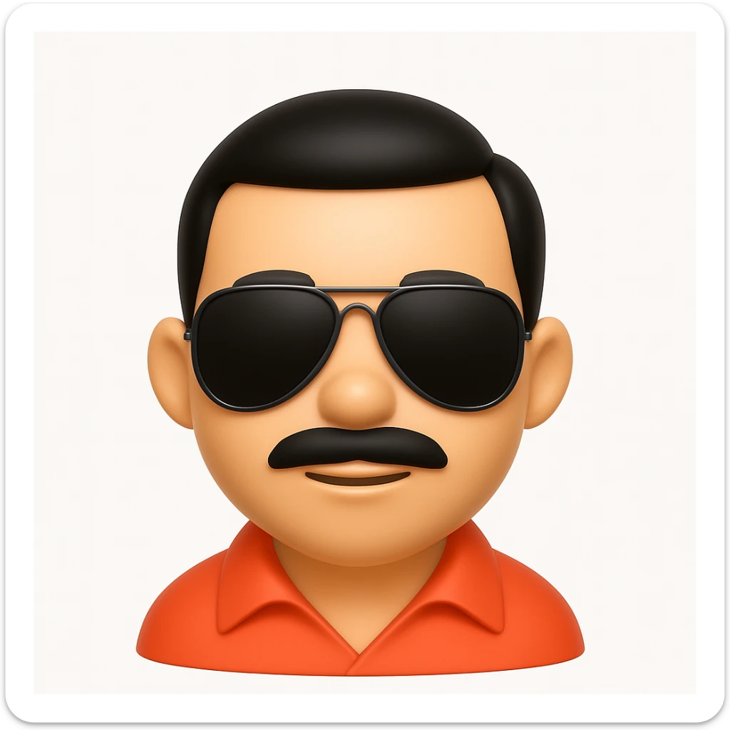 Convert this photo into a 3D emoji in Apple style, smooth and glossy with minimal details, on a white background. sticker