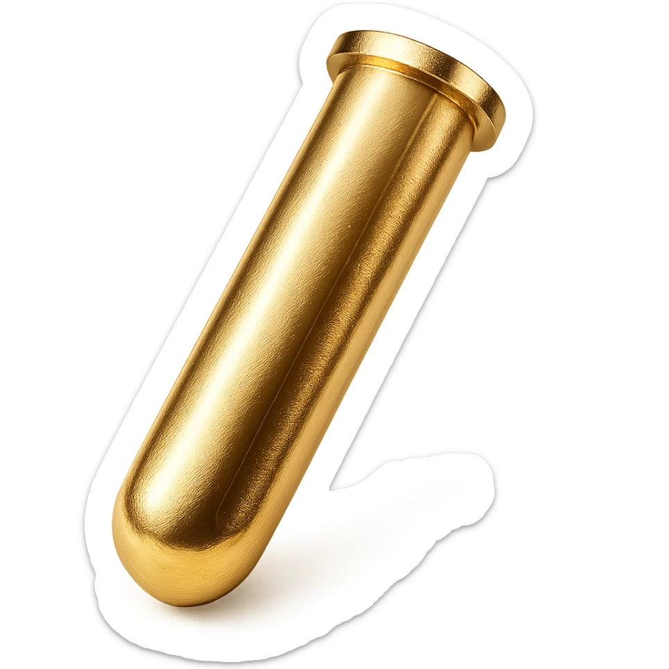 golden test tube, elegant, minimal, gold color, no text sticker