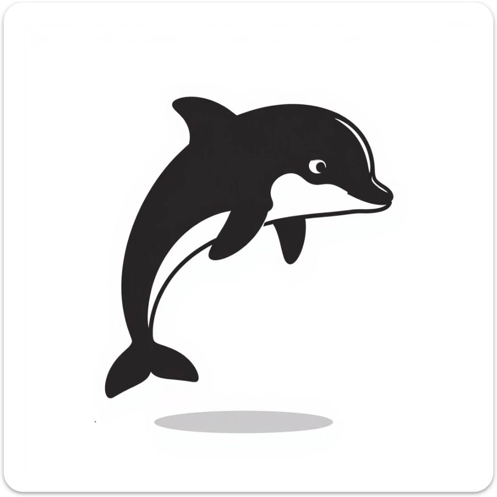 Dolphin sticker