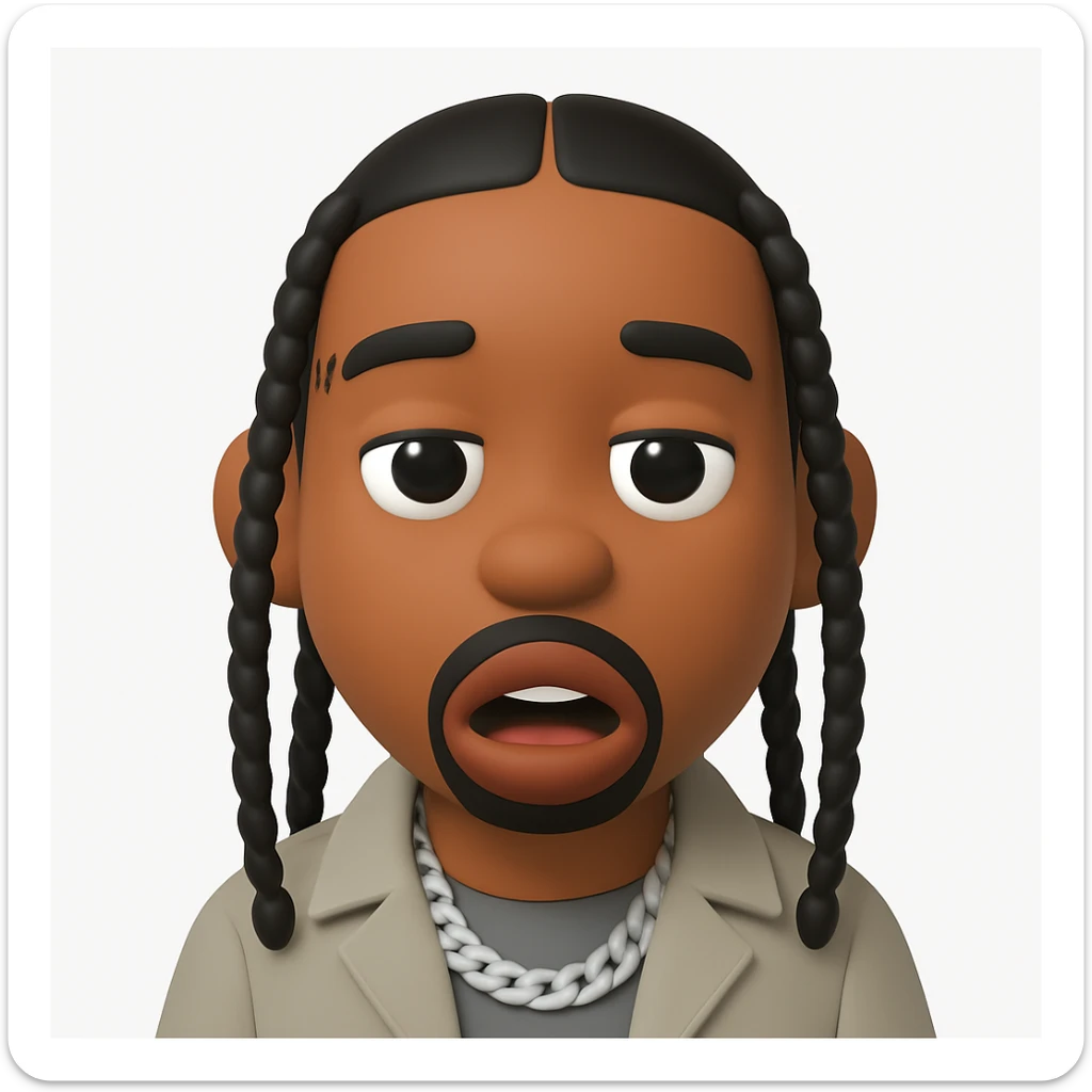 Convert the photo into a 3D emoji style similar to Microsoft fluent emojis, keeping the likeness and features of the original person. The emoji should have the same hairstyle, facial expression, and overall look as the person in the photo. sticker