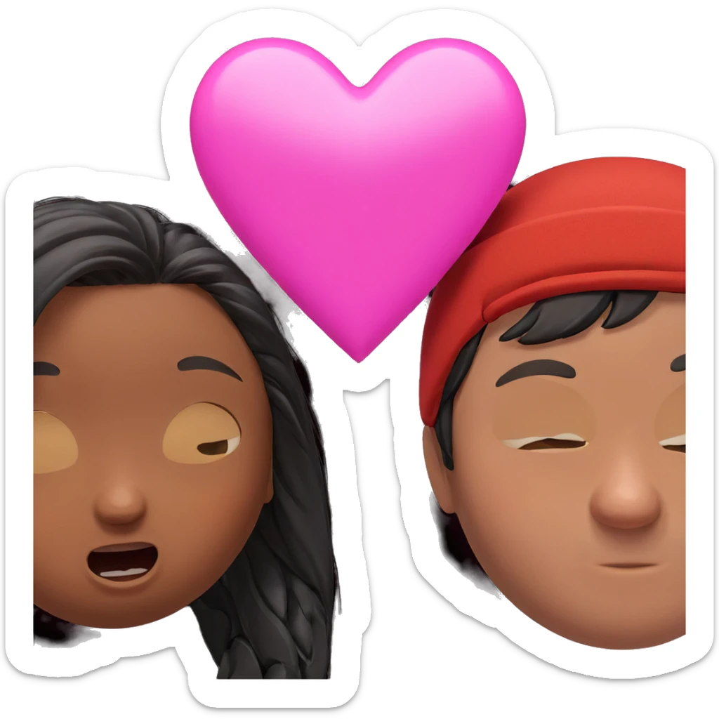 heartwarming moment between friends sticker