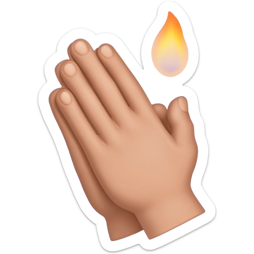 A fb picture that shows thanks with a Vertical position🙏 hands praying and seperatly a candle burning with vilet bluish color backgroundA fb picture that shows thanks with a hands praying and a candle burning with vilet bluish color background sticker