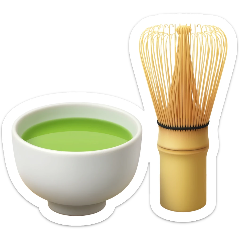 baby green matcha sticker