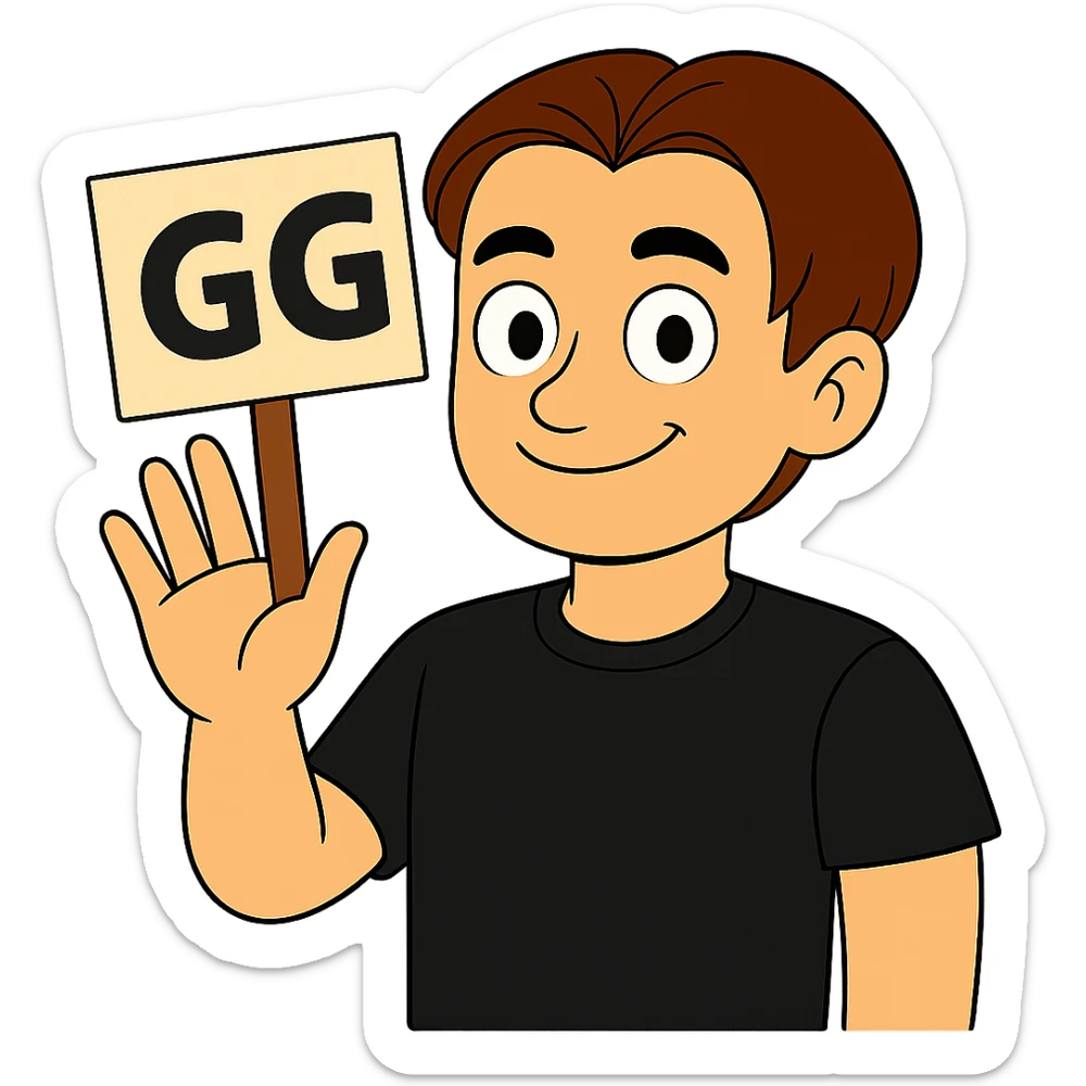 The image shows a person holding a board clearly visible in the hand. Keep the same style as the original image. The background should be transparent. Focus on making the board clearly held in the hand. sticker