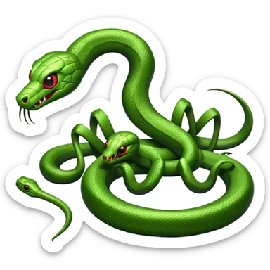 Spider snake from Slytherin  sticker