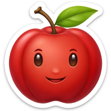 Eu quero um emoji de acerola sticker