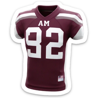 Texas a&m 12th man maroon jersey  sticker
