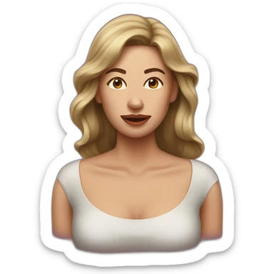 woman period cramps sticker