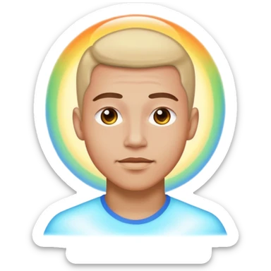 A man with aura sticker