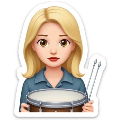 Jealous woman, snare sticker