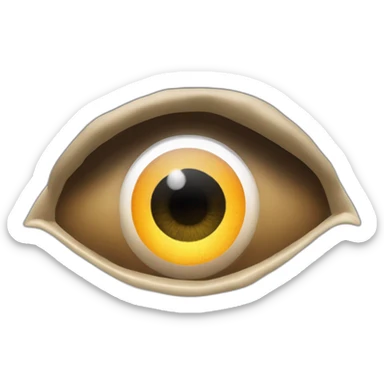 The lord of the rings eye iOS eye of Sauron on the top of toweremoji sticker