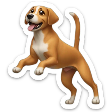 A dog dancing de Macarena  sticker
