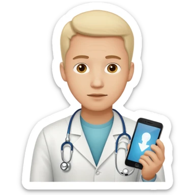 A male customer, not a doctor or professional medical person, who has been looking for feedback or advice on a medical condition. I want to see the two options. No headset or computers. sticker