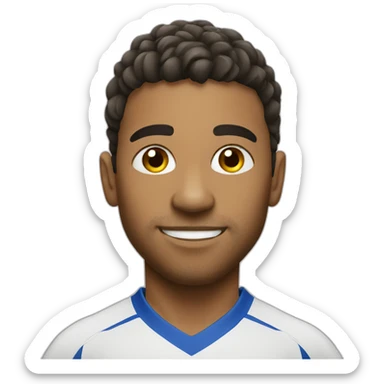 soccer player brazilian sticker