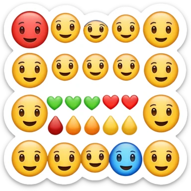 Mixe des emojis 😊6️⃣7️⃣ et utilise bien les chiffre  sticker