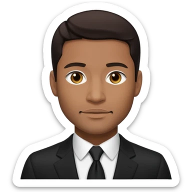 Andre Rison (b.1967) with dark brown hair, black suit sticker